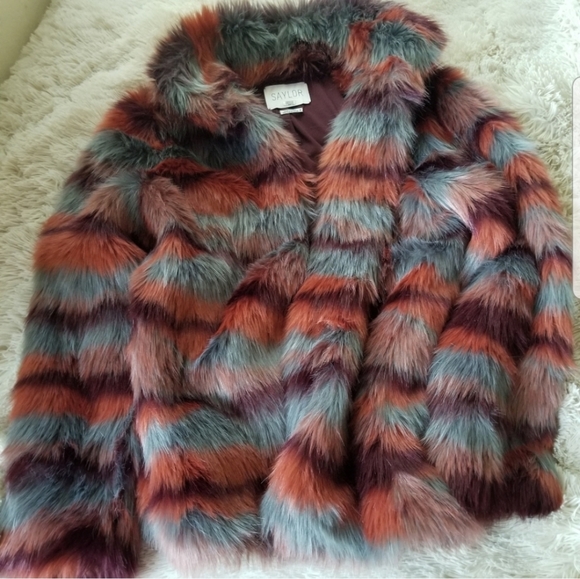 SAYLOR Jackets & Blazers - Saylor funky faux fur statement coat medium